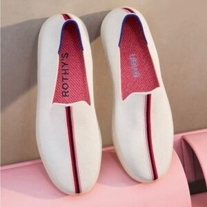 BRAND NEW Rothy’s Limited Edition Collab with Evian Slip On Sneaker in size 7.5